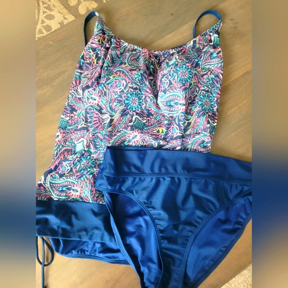 Caribbean Joe Swin Tankini and Bikini Bottoms Set